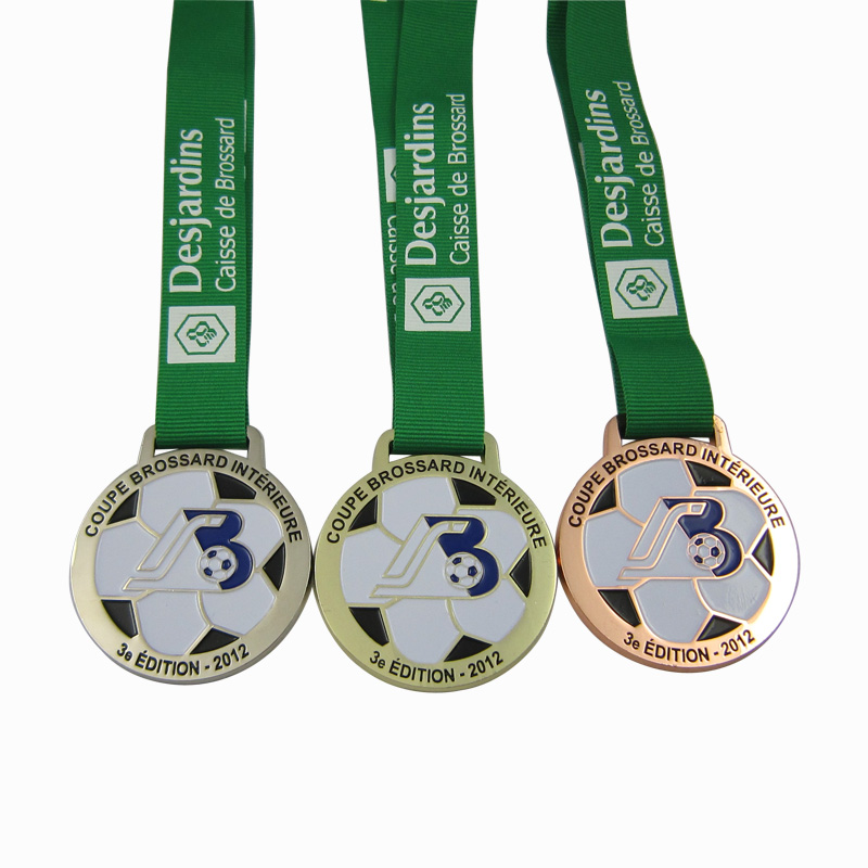 Poceni dizajn, prilagojena cinkova zlitina, ameriška mehka emajlirana nogometna medalja za športna srečanja (5)
