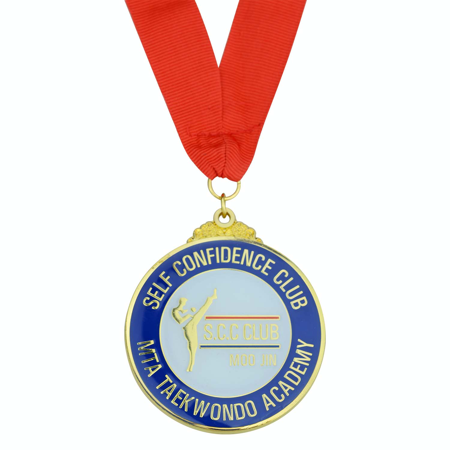 Mai Samar da lambar yabo ta China Plating Glod Custom Metal Teekwondo Medal Holder (5)