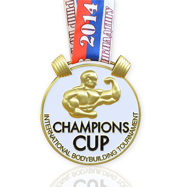 Tovární velkoobchodní výrobce Custom Weightlifting Award Sportovní medaile 3D kovové medaile pro silový trojboj s lanem (2)