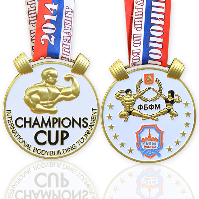 Fabrik Großhandel Hersteller Custom Weightlifting Award Sport Medal 3D Metal Powerlifting Medals With Lanyard (4)