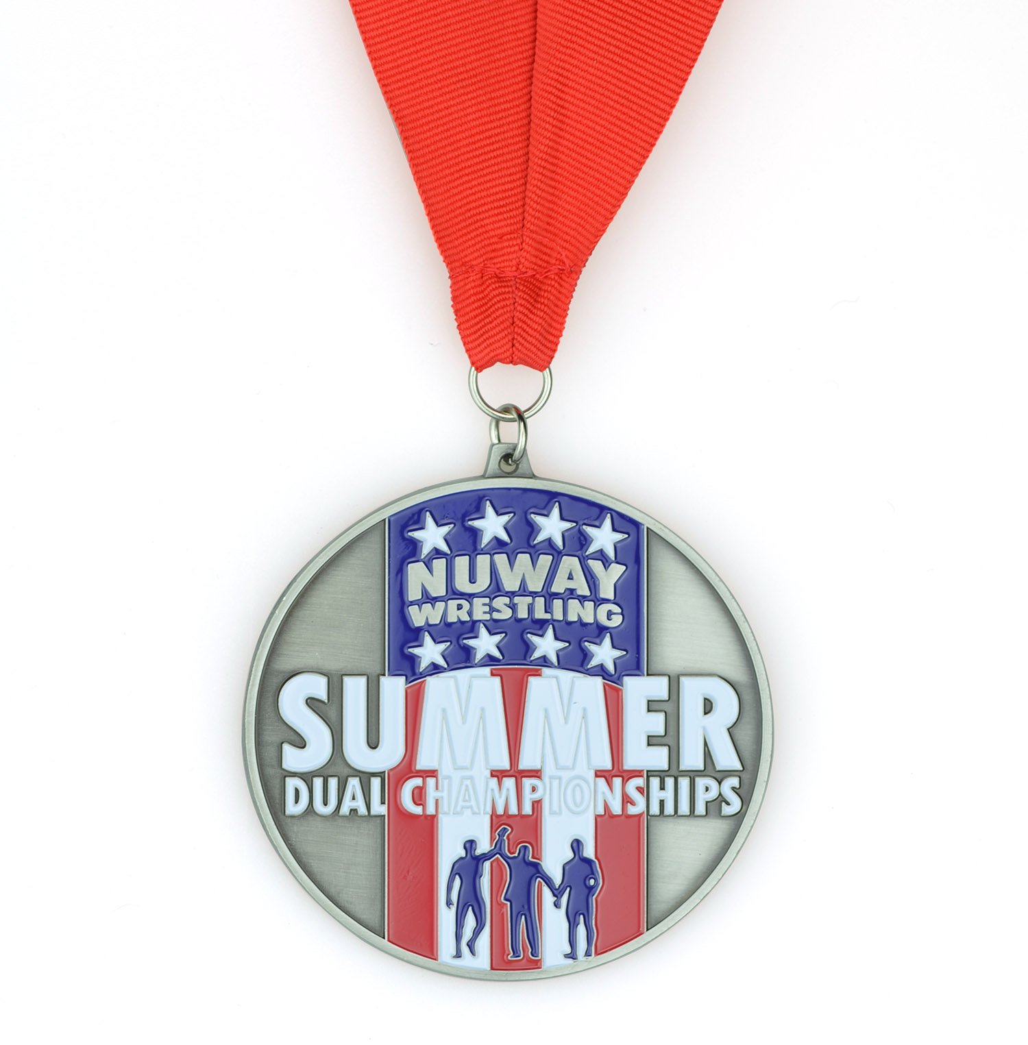 Hoë kwaliteit aandenkings sinklegering Pasgemaakte logo Metaal Somer Dubbele Kampioenskappe Stoei Judo Taekwondo Karate Marathon Hardloop Sport Medalje (3)