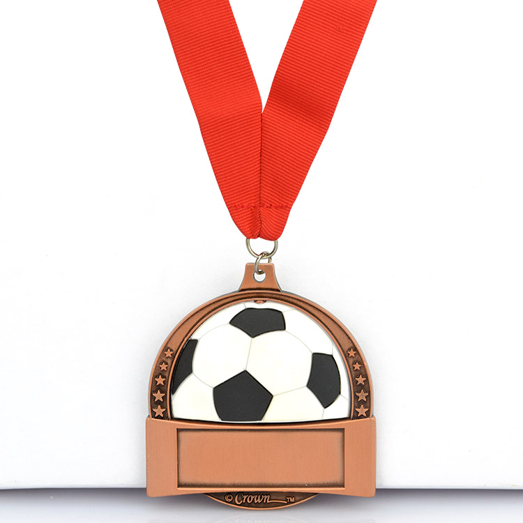 الجملة مصنع مخصص تصميم ميدالية كرة القدم الرخيصة (3)